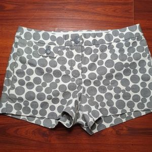 J. Crew shorts, style polka dots gray, size 4